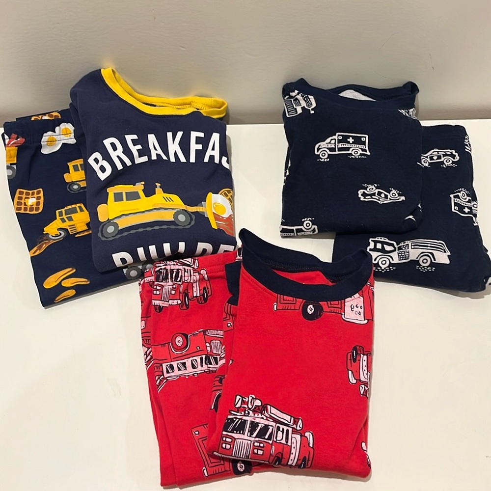 Carter’s and The Children’s Place Long-Sleeve Truck Pajamas